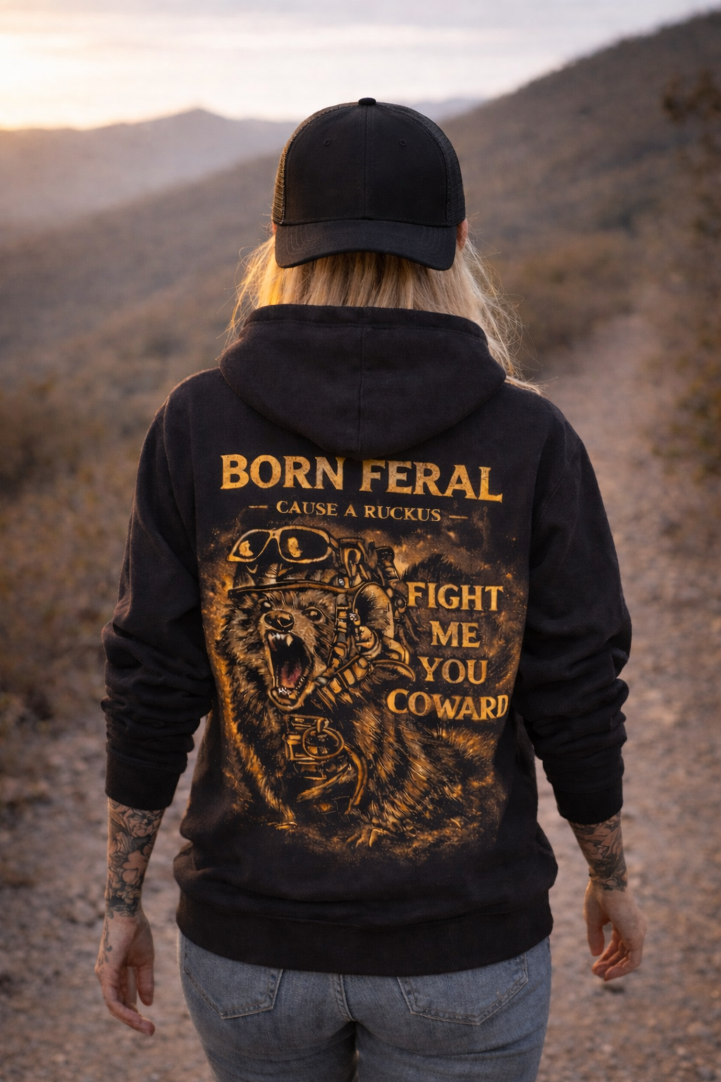 “FIGHT ME YOU COWARD” HOODY