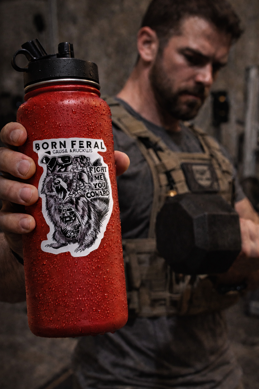 FIGHT ME YOU COWARD STICKER