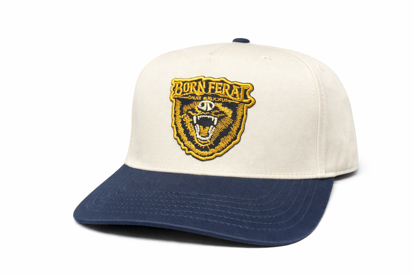 5 PANEL BORN FERAL LOGO HAT