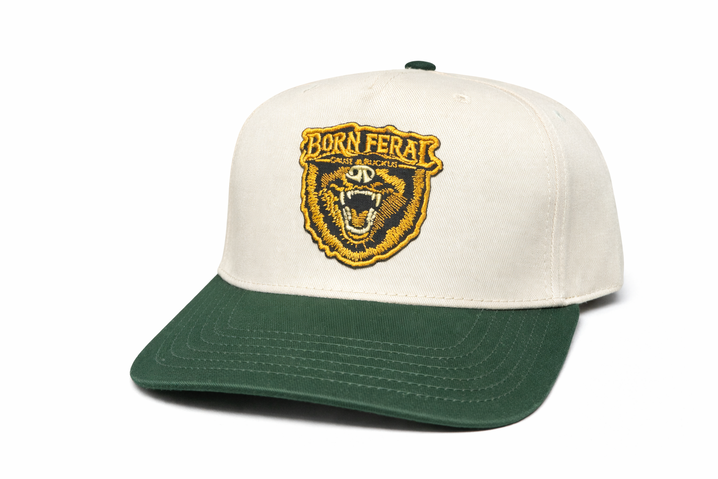 5 PANEL BORN FERAL LOGO HAT