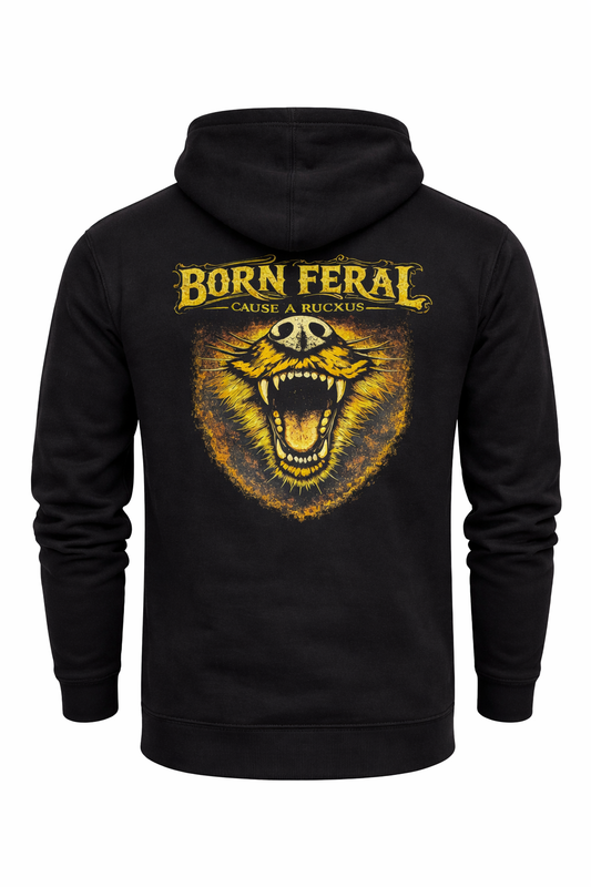BORN FERAL LOGO HOODY