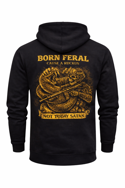 SNAKE “NOT TODAY SATAN” HOODY