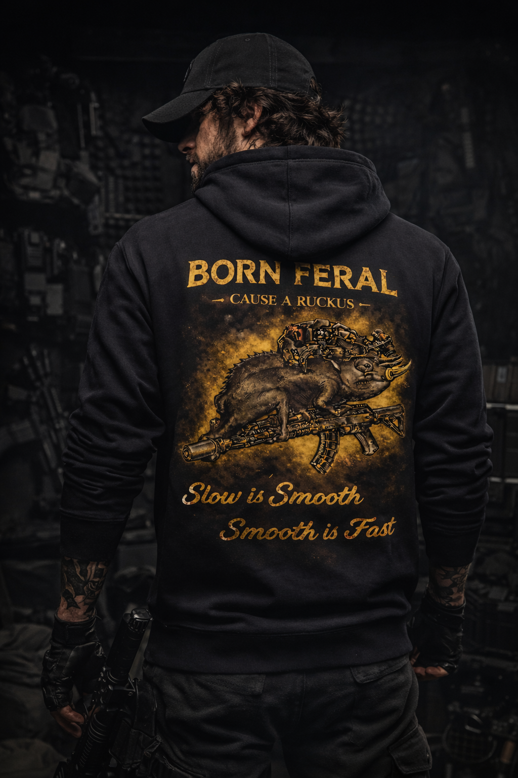 “SLOW IS SMOOTH, SMOOTH IS FAST” HOODY