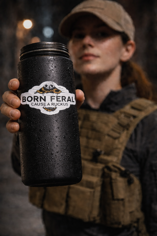 BORN FERAL LOGO STICKER